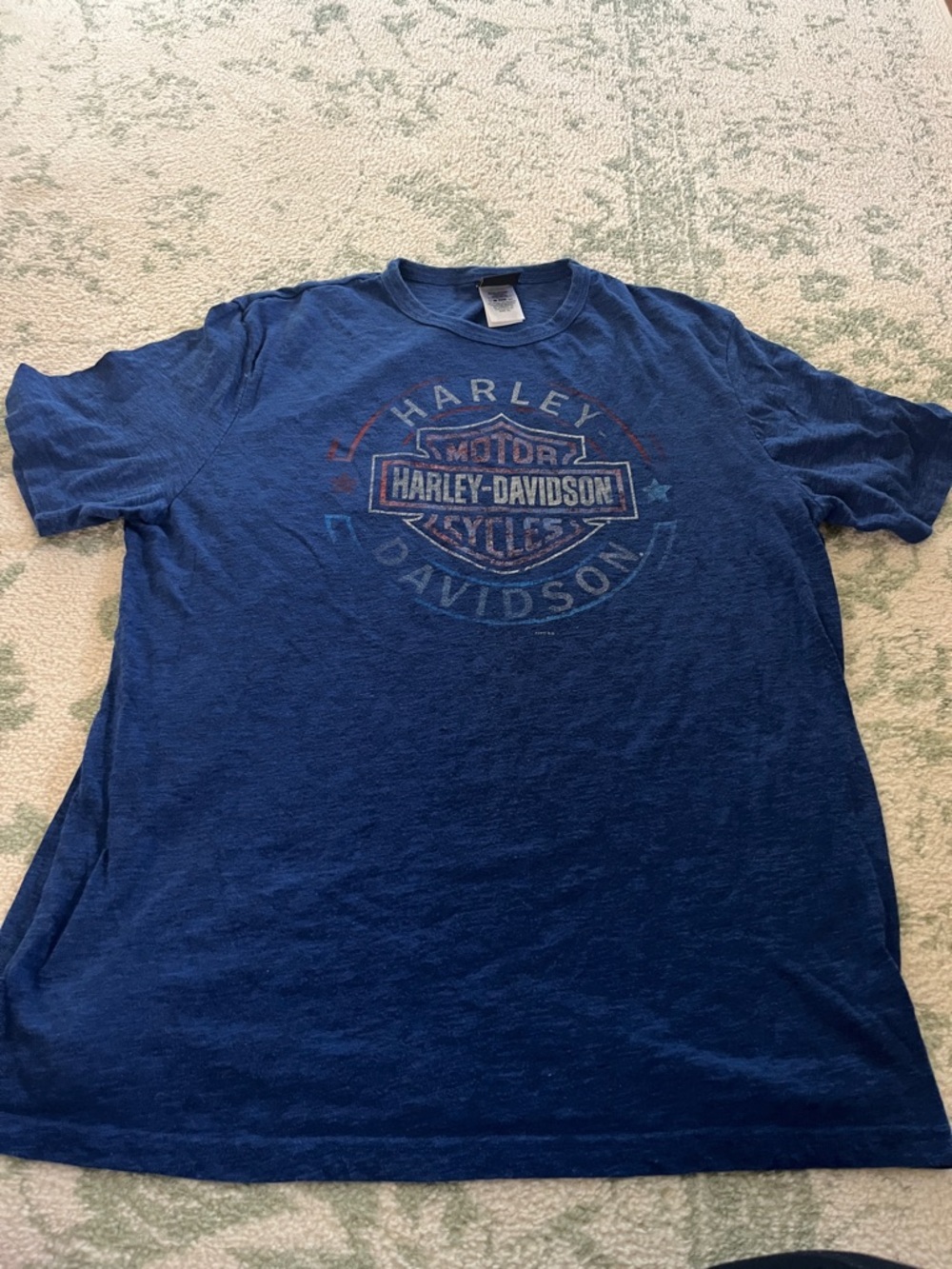 Harley-Davidson Navy Blue Short Sleeve Logo Tee